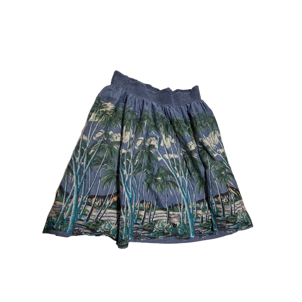 Anthropologie Vanessa Virginia Skirt Women Short Flouncy Hawaii Oahu Theme Sz 6